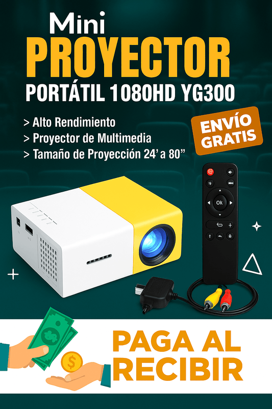 Mini Proyector LED Portatil HD 😎🕹️